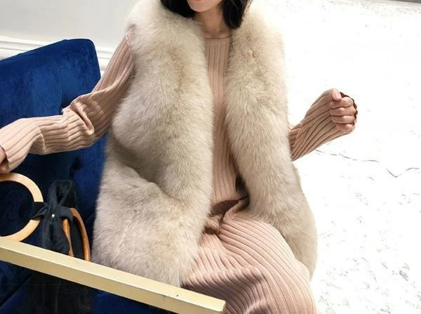 سترة الفراء للنساء نمط قصير 2025 الخريف والشتاء جديد سليم صالح التخسيس سترة فروي سترة #5