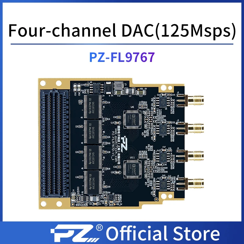 Puzhi FMC high-speed ADC DAC AD9767 four-channel 125MSPS LPC all-platform Common Use