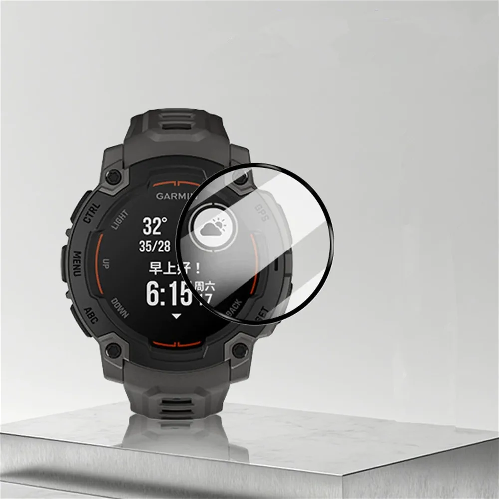 Instinct 3 用 45 ミリメートル時計湾曲した 3D 複合材料フィルム Instinct 3 用 50 ミリメートル水ゲルフィルム