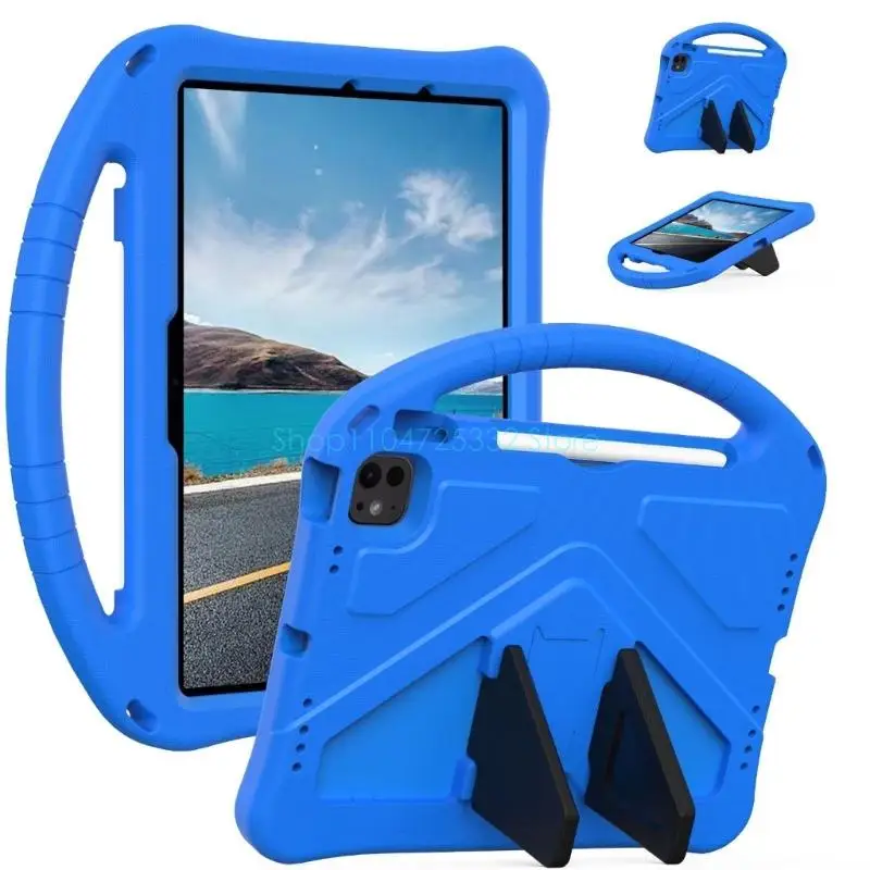 P5EA Kids Universal Case Handheld for Air 11 2024 Tablet Hard Stand Handle Cover