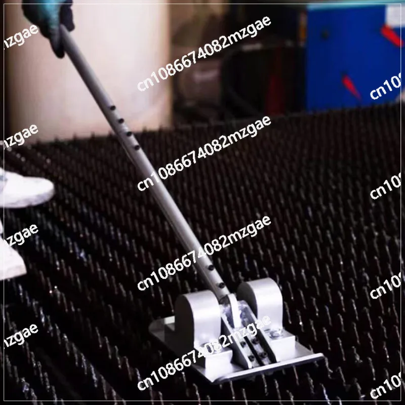 For Laser Cutting Grating Slag Cleaning Safety Small Manual Slag Remover with Rack