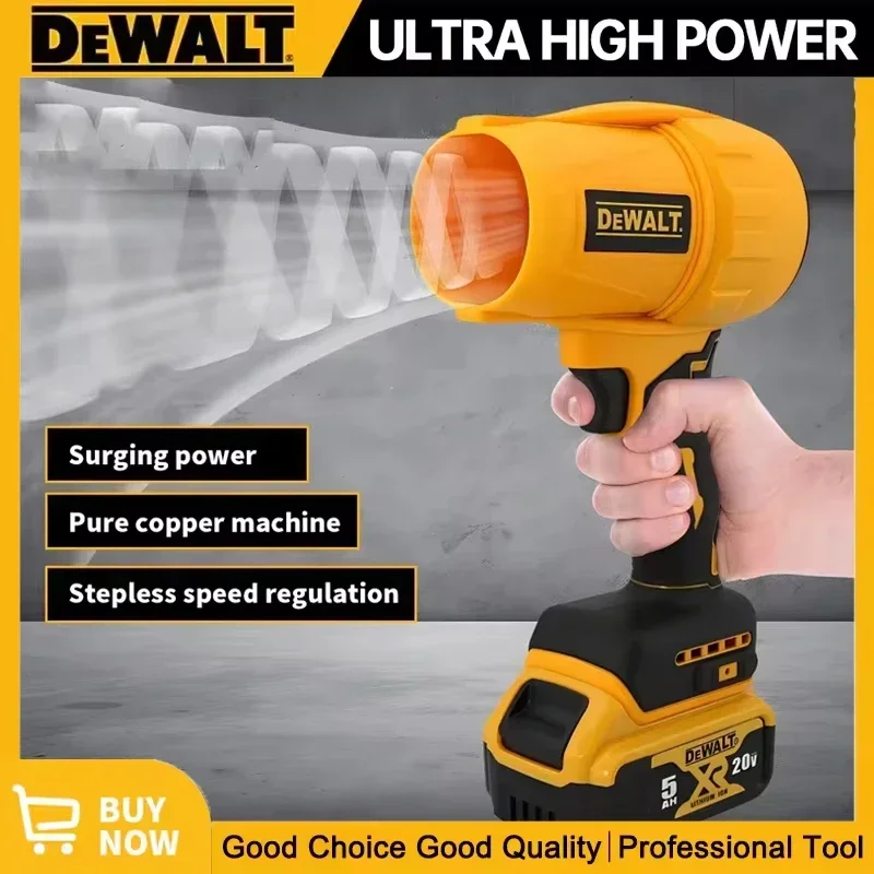 

Бесщеточный воздуходувка Dewalt 30000 об/мин, беспроводной турбовентилятор, ручной жестокий вентилятор, сушилка, 20 В, перезаряжаемый инструмент для выдувания пыли