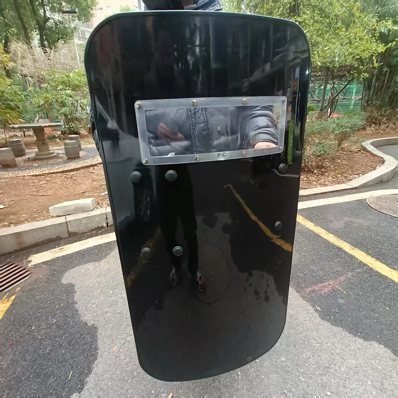 Riot Shield Handheld Explosion Shield Security Campus Militia Security Equipment PC Shield Anti stab Explosion-proof ABS