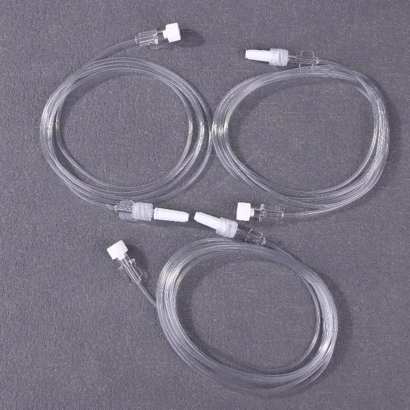 멸균 의료용 마이크로 펌프 연결 라인 일회용 IV 주입 연장 튜브 120/150/180CM 주사기용 - 의료용 등급