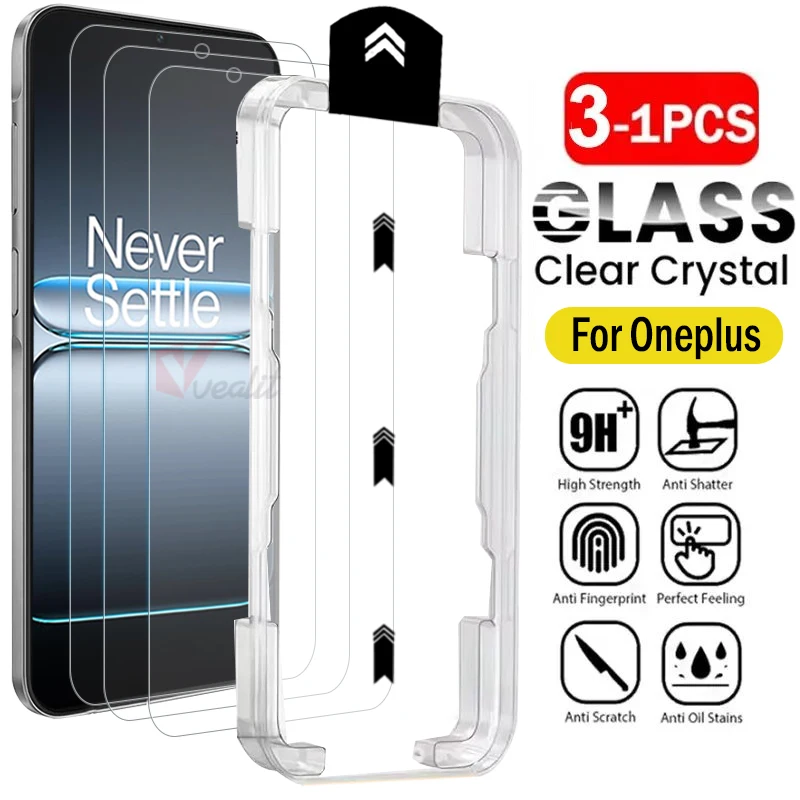 

1-3 шт., высококачественное защитное закаленное стекло HD для OnePlus Nord CE5 CE4 CE3 Lite, простая установка, пылезащитная пленка для экрана