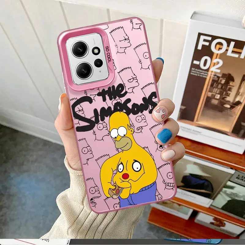 The Simpsons Family Cartoon Case for Xiaomi Redmi Note 11 10 13 Pro 9S 12 9 Poco X3 NFC 11 Lite A1 Plus Silicone Phone Cover