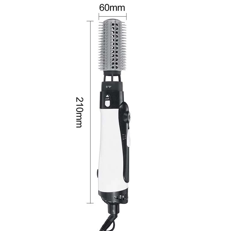 Spazzola ad aria calda spazzola per asciugacapelli In un solo passaggio pettine per arricciatura a secco 4 In 1 Styler per capelli ionico negativo