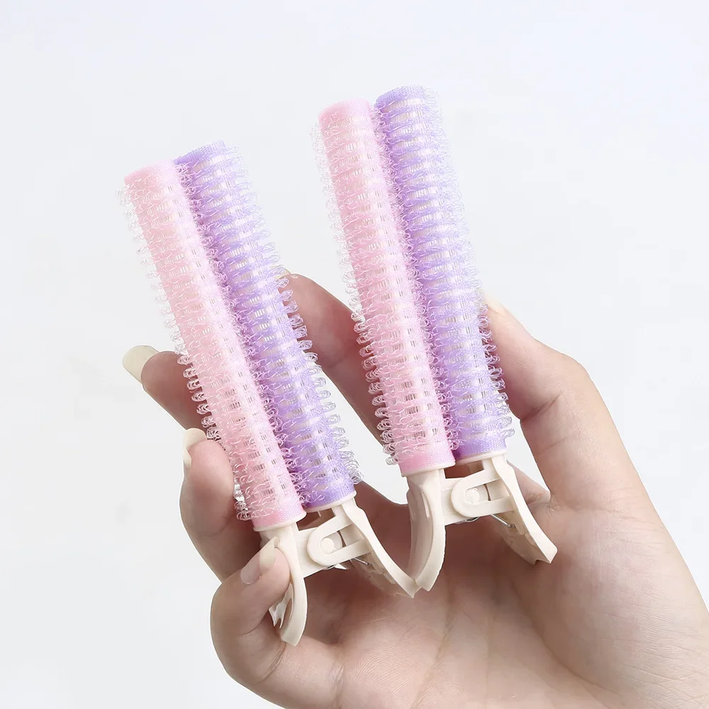 

2Pcs Bangs Hair Root Clips Fluffy Lazy Styling Curling Barrel Portable Korean Hair Rollers for Women