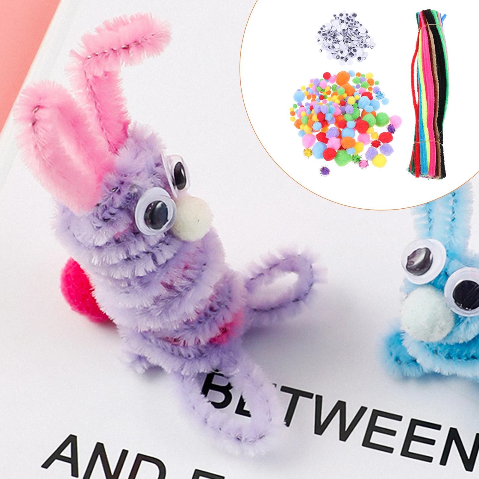 

1 set Twist Bar Set Colorful Twisted Sticks Diy Craft Supplies Kids Manual Stems Kit Party Decorative Accessories Wiggle Eyes