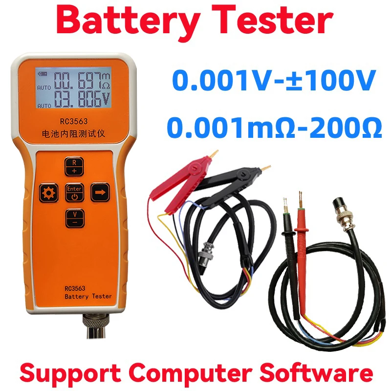 RC3563 Tester di resistenza interna della batteria Tester di resistenza interna Tester di batteria al litio nichel cromo ad alta precisione