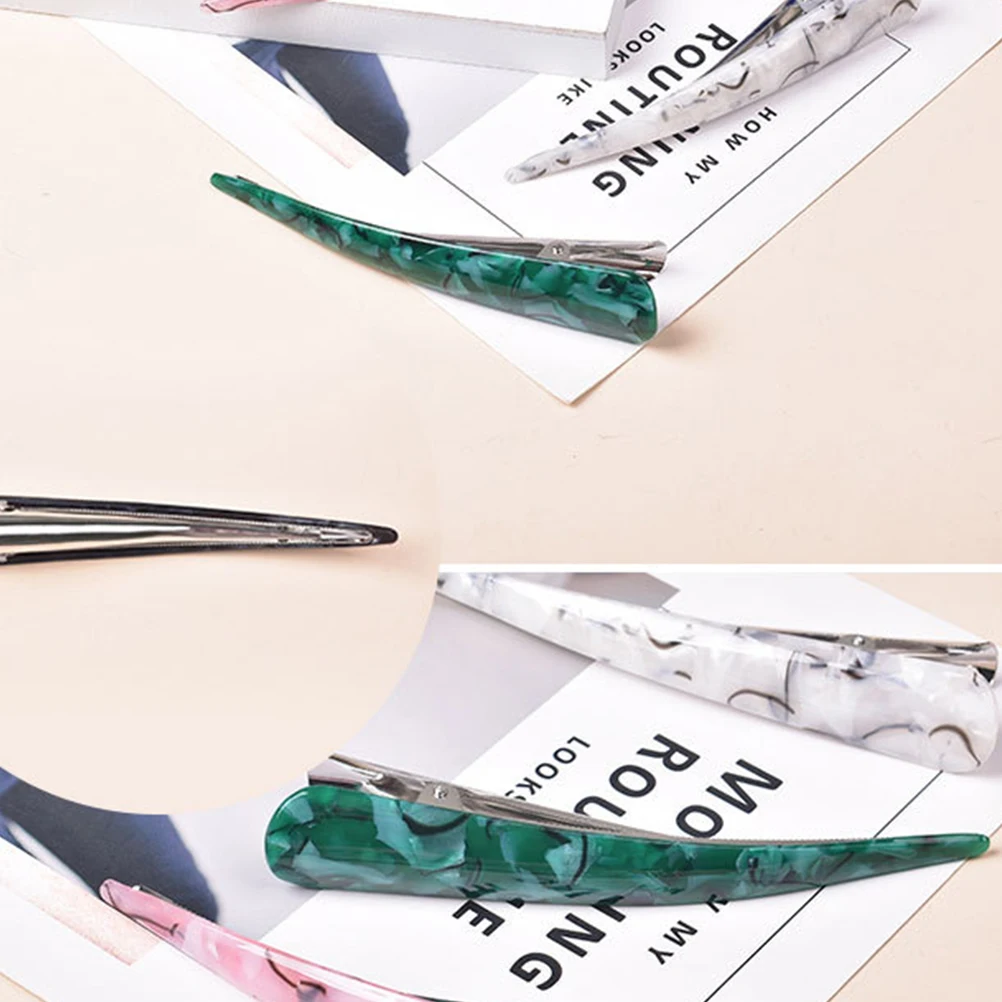 

Hair Pin Horn Clip Accessories Retro Acrylic Barrettes Dense Clips Decoration Big