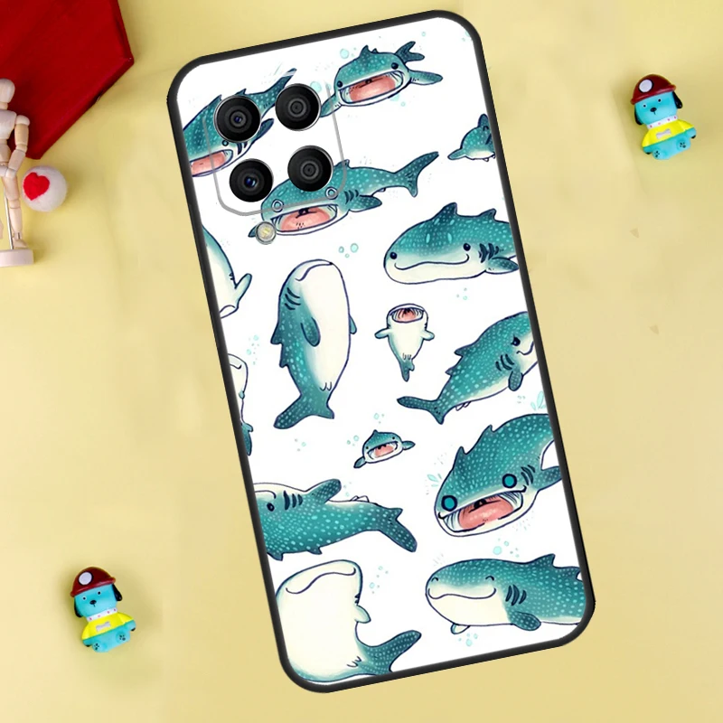 whale sharks Cover For Samsung Galaxy M11 M12 M13 M14 M20 M21 M23 M31 M33 M53 M54 M51 M31s M32 M52 Case