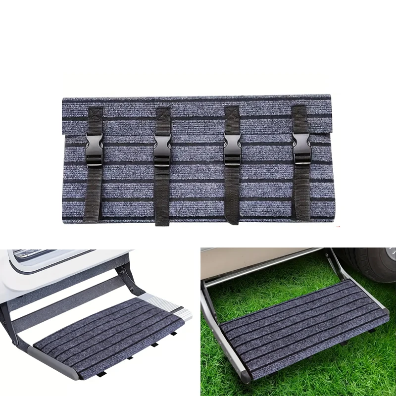 في الهواء الطلق قافلة خطوة ممسحة RV خطوة درج السجاد الثقيلة عدم الانزلاق استبدال متنقل الملحقات للسفر التخييم
