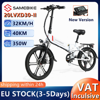 SAMEBIKE 20LVXD30-II Electric Bike EU STOCK Updated Version Folding Bicycle 350W Motor 32KM/H 48V10Ah Original Smart E-Bike