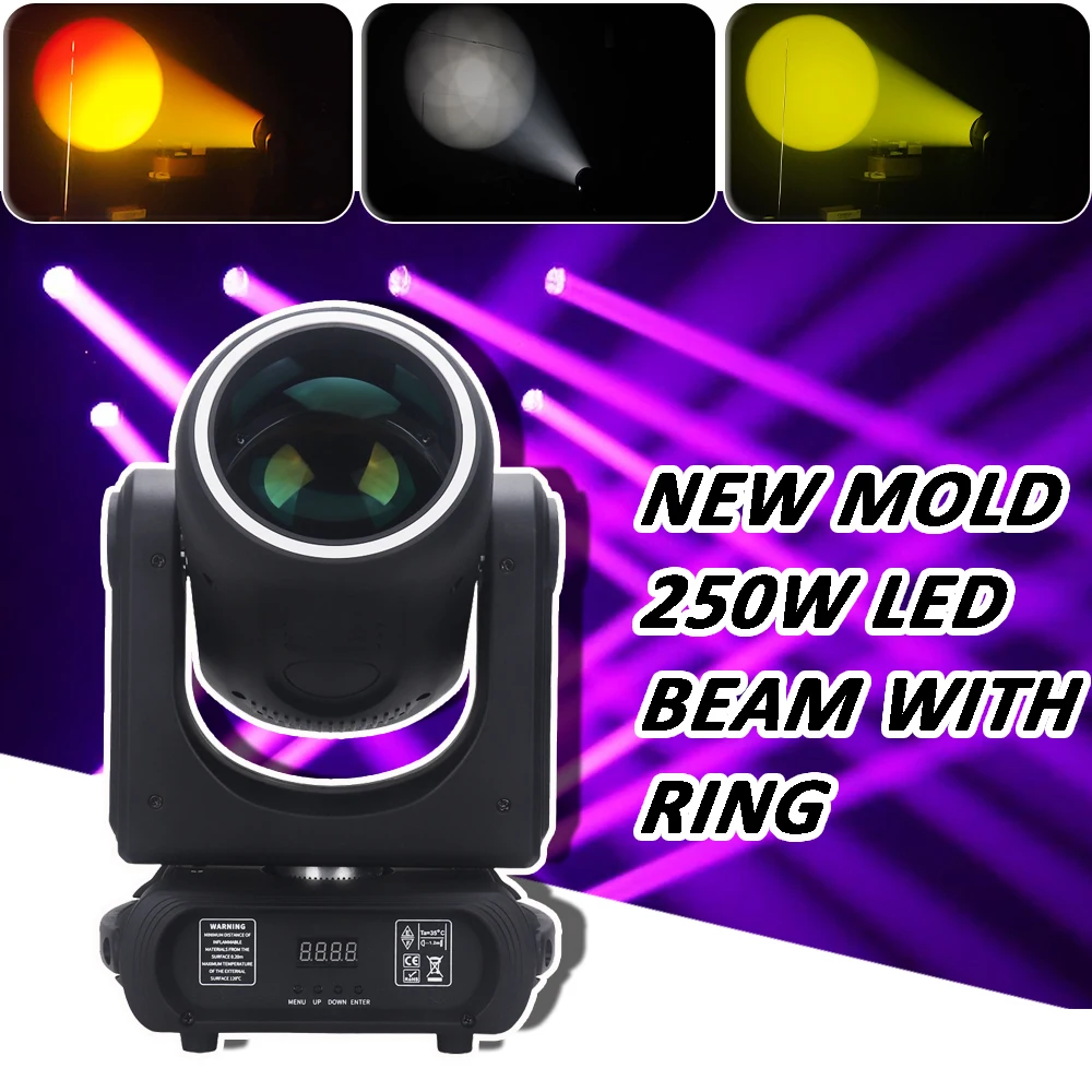 

YUER 250 Вт светодиодный движущийся головной свет с лучом + пятно +rost + фокусировка + Радуга 12 + 6 вращающийся эффект призмы сценический DMX для DJ дискотека свадьба