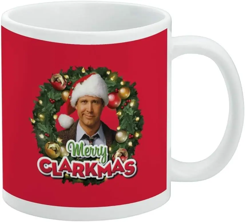 

Керамическая кофейная кружка с надписью «Merry Clarkmas» GRAPHICS & MORE, новинка, подарочные кружки для кофе, чая и горячих напитков, 11 унций