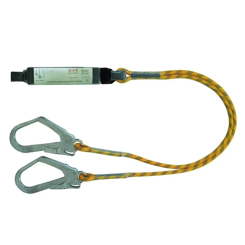 Anti-fall lanyard for aerial work Lanyard with potential energy absorber Fire rescue anti-fall lanyard