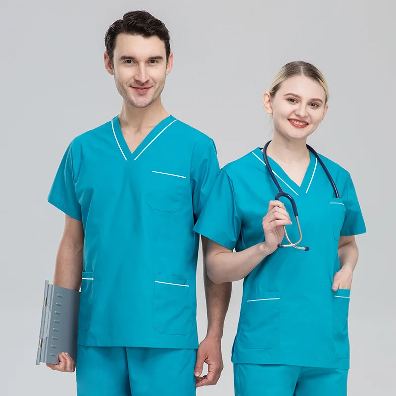 

Male And Female Grade Grade III Hospital Polyester Cotton Operating Room ICU Hand Washing Clothes Surgical Suit Set Summer