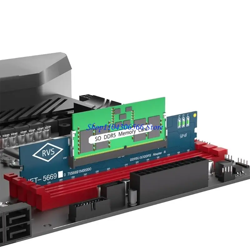 02DD Quiet SO DDR5 To DDR5 U DIMM Adapter Module Assessment Board Measuring Compactly