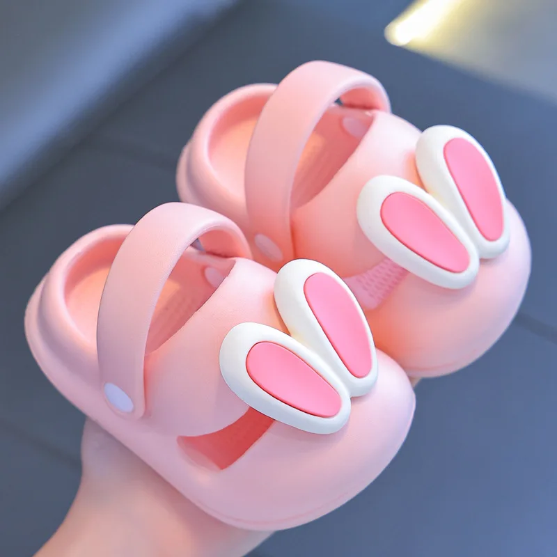 Children EVA Garden Clogs Slippers Baby Cute Cartoon Sandals Summer Boys Girls Mules Light Weight Sandals Non-Slip Kids Slides