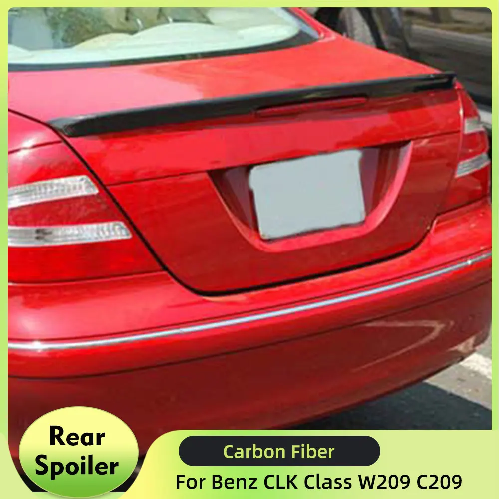 

Carbon Fiber Rear Spoiler Trunk Boot Lip Wings for Mercedes-Benz CLK Class W209 C209 AMG 2003-2009 Spoiler Trim
