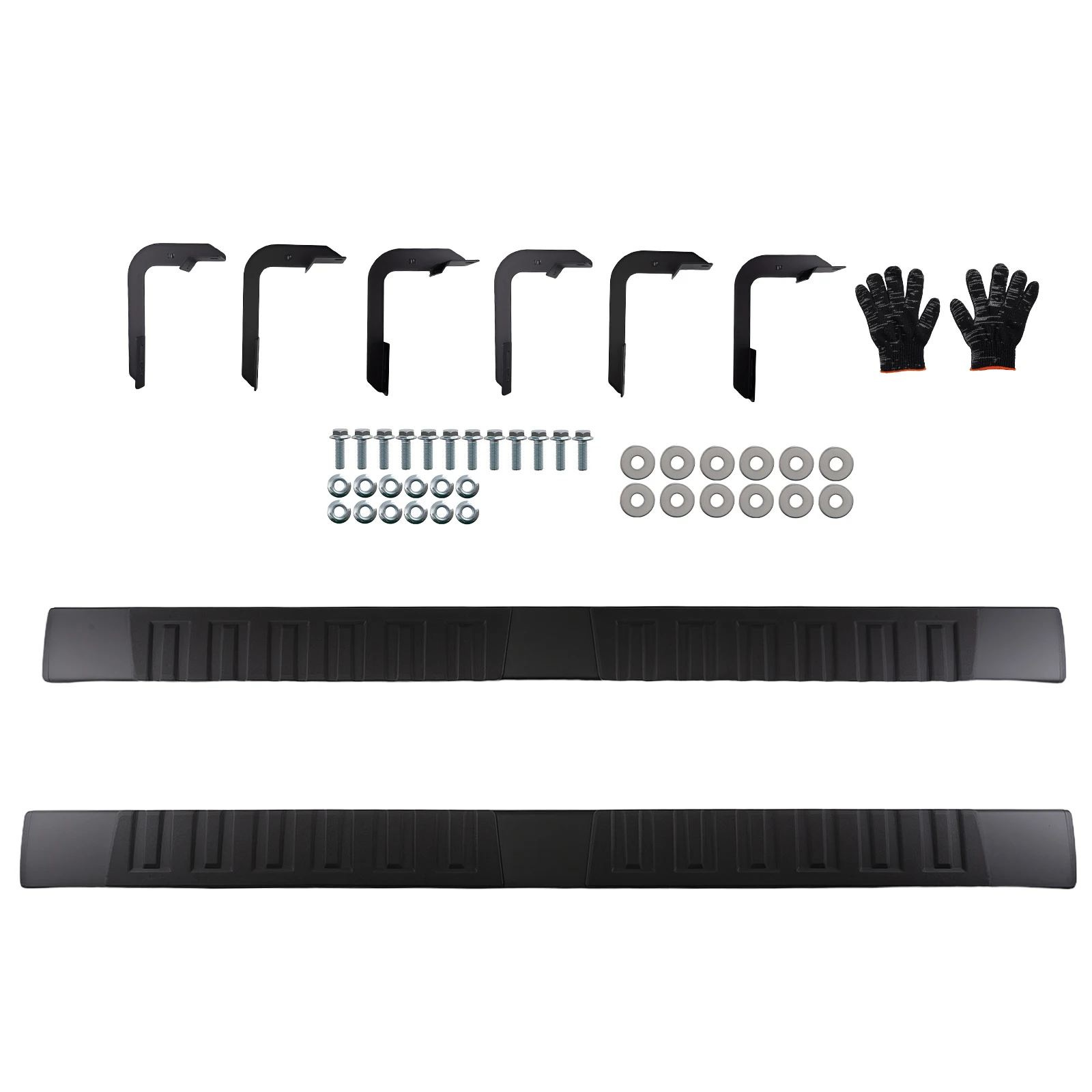 

Подножки (пороги) для Nissan Titan Crew Cab 2004-2024, алюминиевые, нескользящие