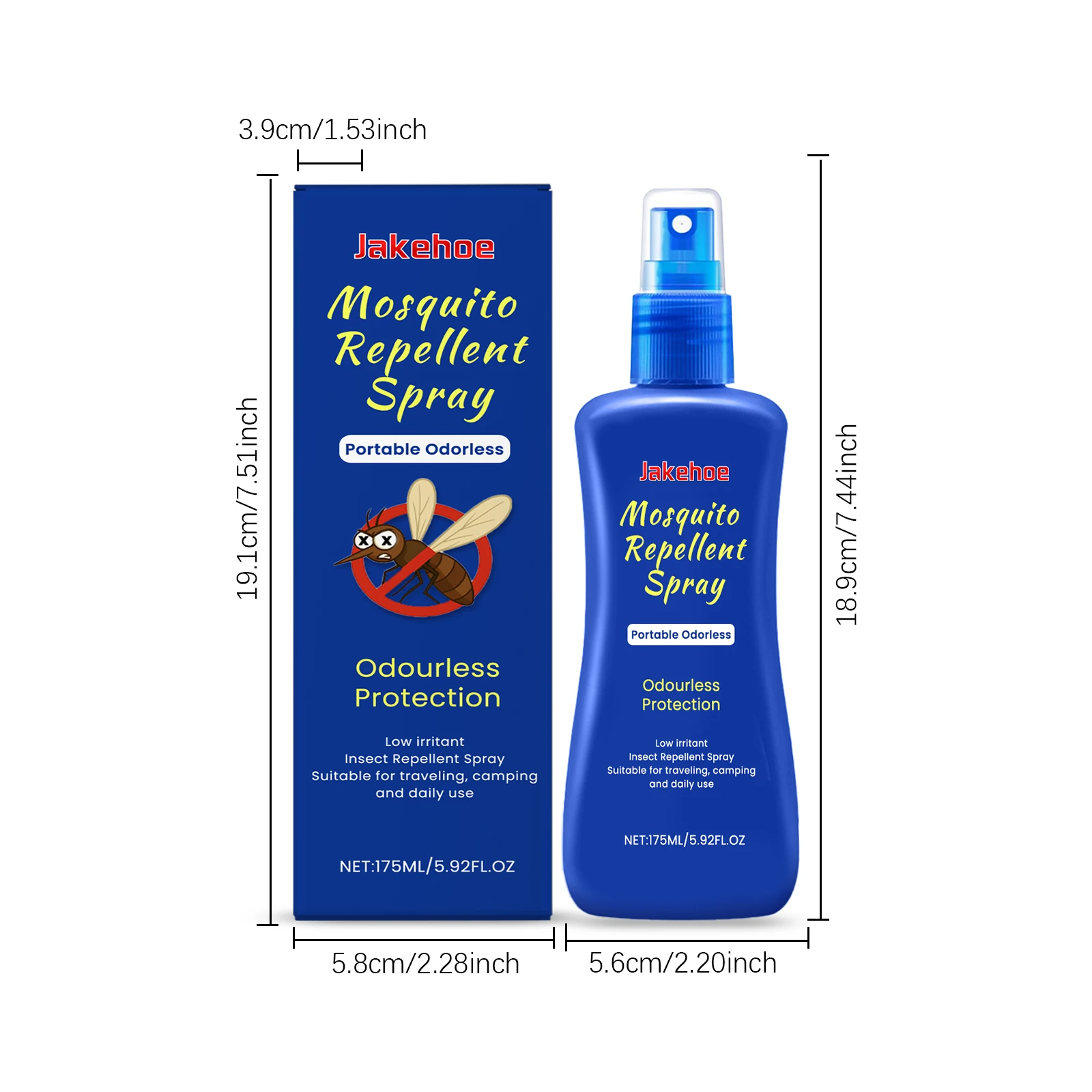 La formule à base de plantes en spray répulsif anti-moustiques portable fournit un soulagement de refroidissement des piqûres de moustiques, adaptée à un usage extérieur et domestique