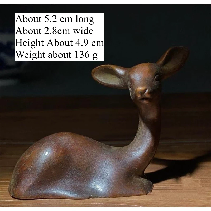 

Little Fairy/Antique Copper Deer Creative Home Garden Ornaments Miniature Statue Ornaments Animal Ornaments Tea Pets Crafts Gift