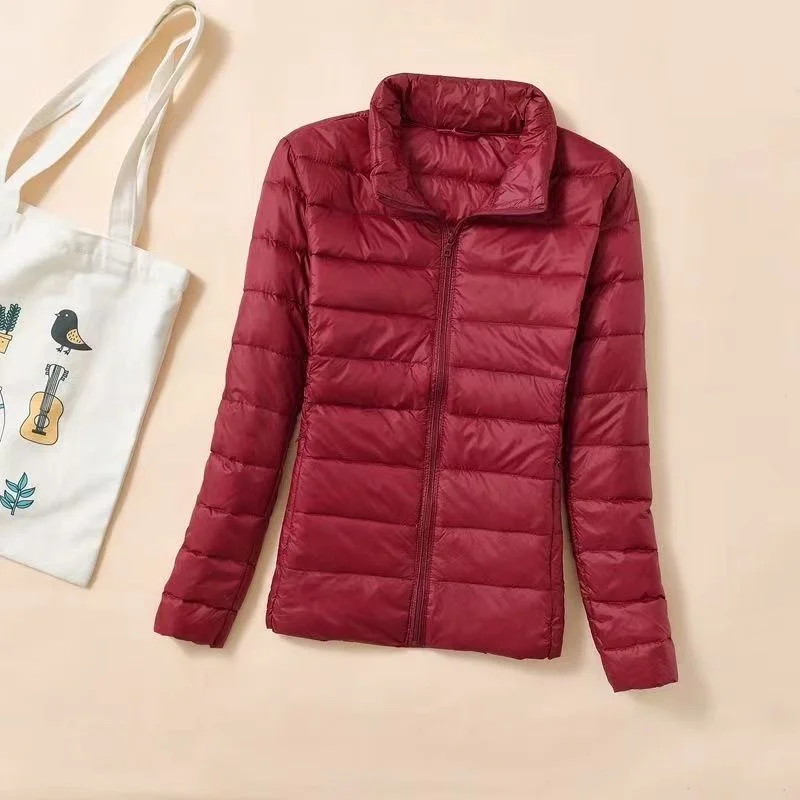 2026 New Spring Autumn Women Ultralight Thin Down Jacket White Duck Down Jackets Warm Winter Coat Parka Female Portable Outwear
