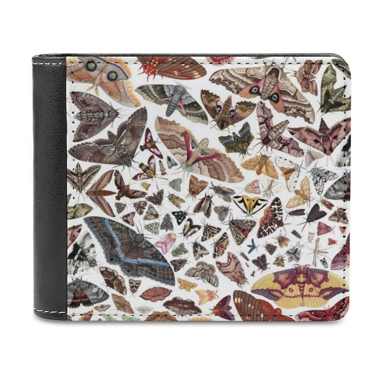 

Moths Of North America Pattern Men Wallet Pu Leather Short Male Purses Credit Card Wallet For Men Money Bag Moth Moths