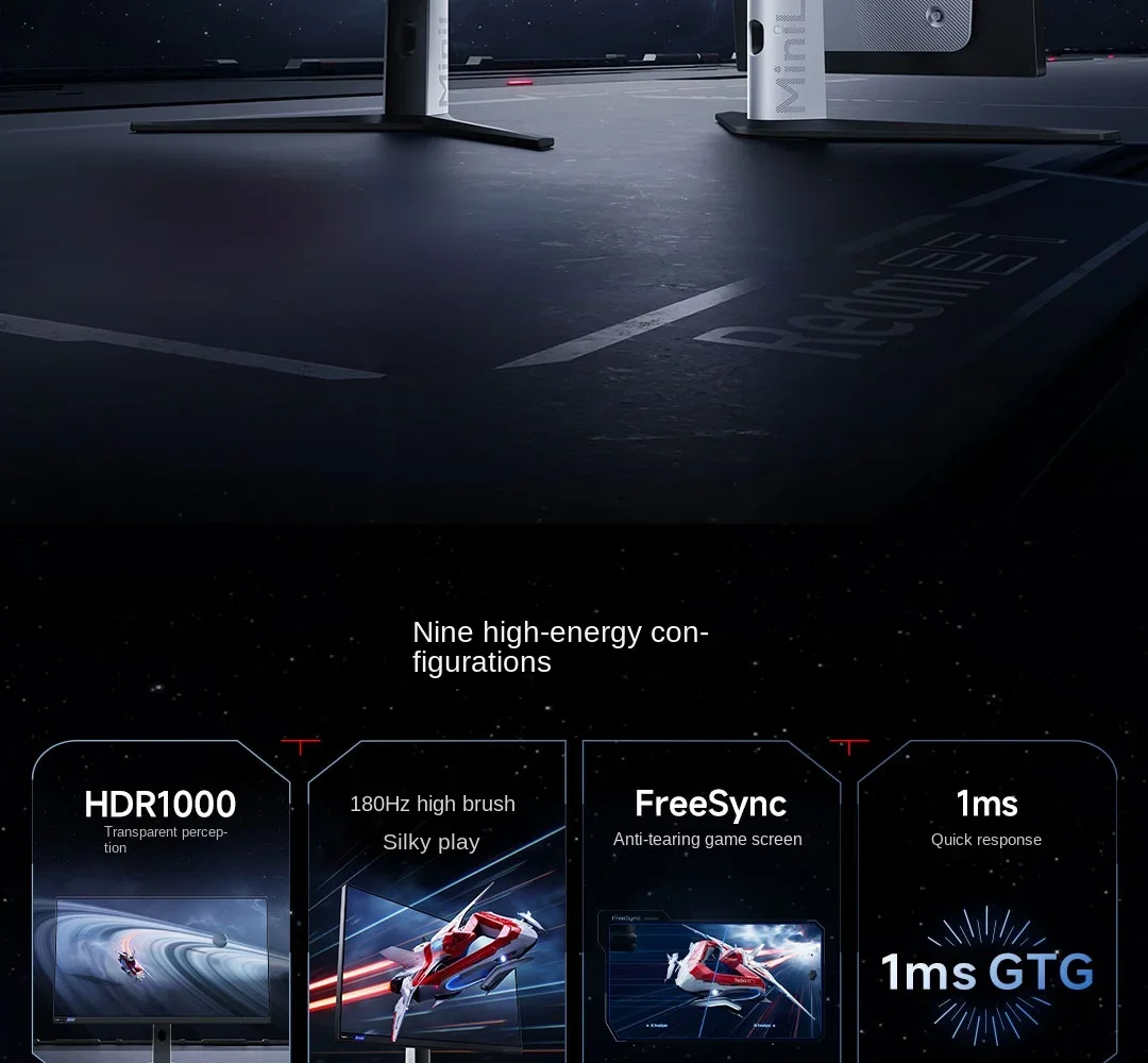 Imagem -03 - Xiaomi-monitor de Jogos Redmi Tela Led Tela Hdr1000 2560x1440 180hz 2560x1440 2023