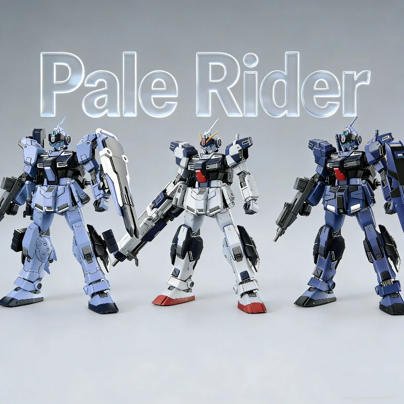 HGUC 1/144 Pale Rider Cavalry Titans Color Ground Heavy Type Kit de Montaje de Modelo, Figuras de Acción Gunpla, Juguetes para Niños, Regalos