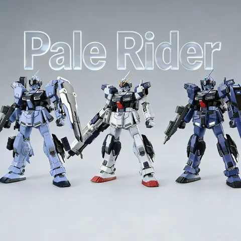 HGUC 1/144 Pale Rider Cavalry Titans Color Ground Heavy Type Assembly Model Kit Mobile Suit Gunpla Action Figures Boys Toy Gifts
