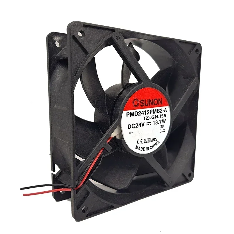 

+Новый 12 см дляPMD2412PMB2-A (2) GN (2).GN.I55 13,7 Вт, 24 В постоянного тока, 3800 об/мин, объем воздуха, встроенный вентилятор охлаждения 12038 120*120*38 мм