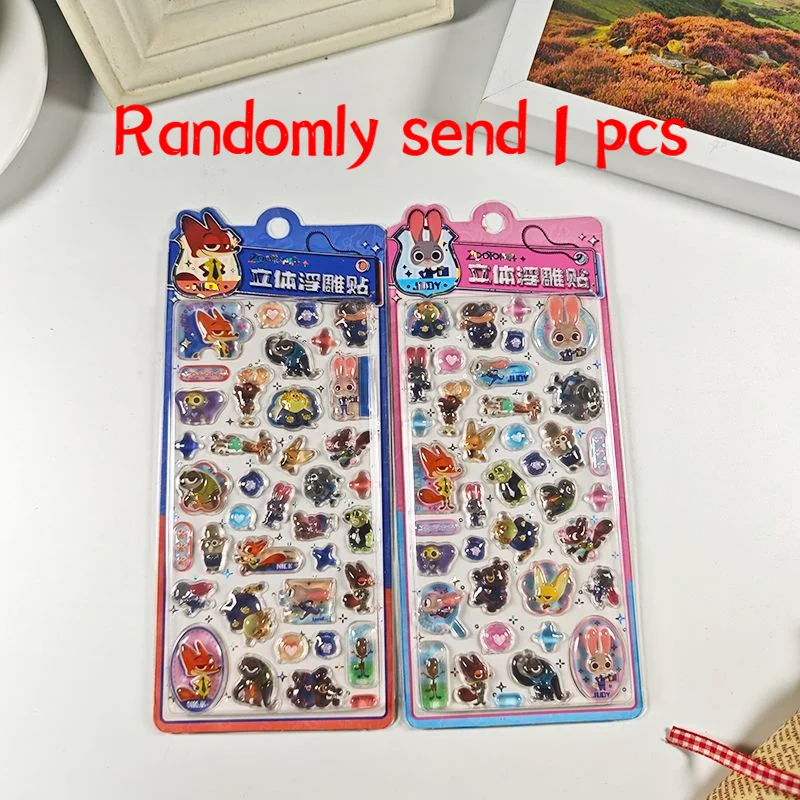 

Disney Zootopia 3D рельефная наклейка ручной работы Diy мобильный телефон дневник чемодан бутылка воды украшения для мальчиков и девочек награды наклейки подарок