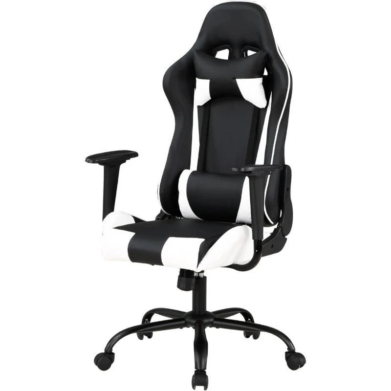 Gaming Chair Ergonomic High Back Office Desk Chair Adjustable Lumbar Support Armrests Swivel Computer Chair for Home Gaming