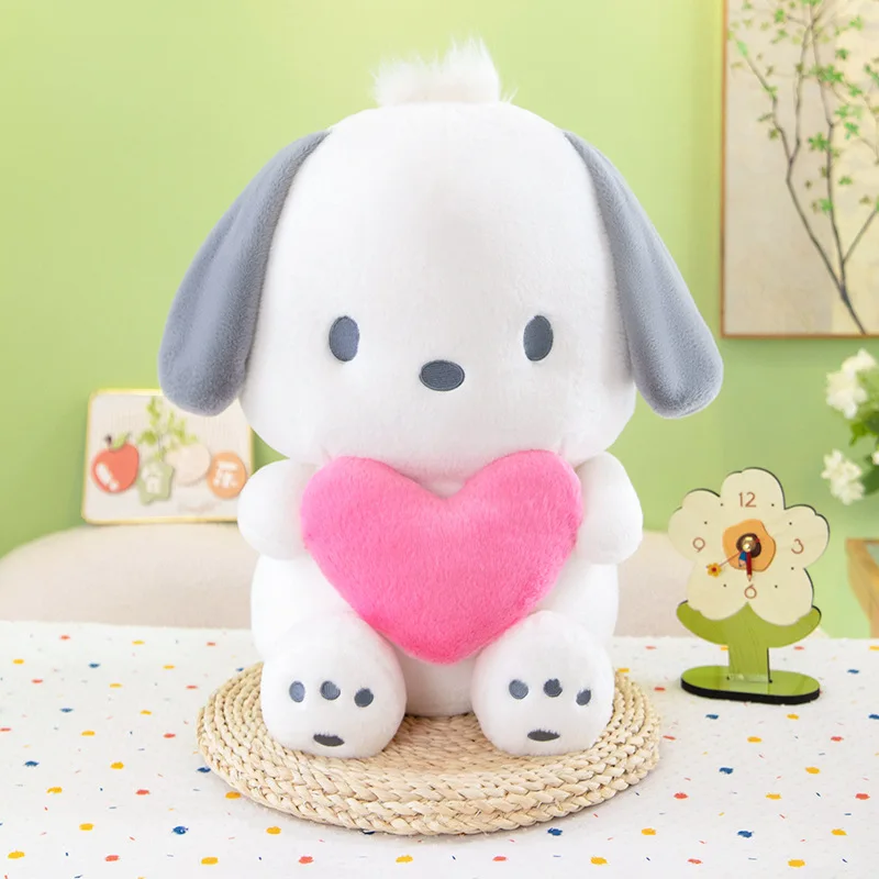 

Sanrio Kawaii Pochacco Stuffed Doll Anime Pillow Sanrio Plush Toy for Kids Birthday Gift Cinnamon Dog Hugging Pillow Cross