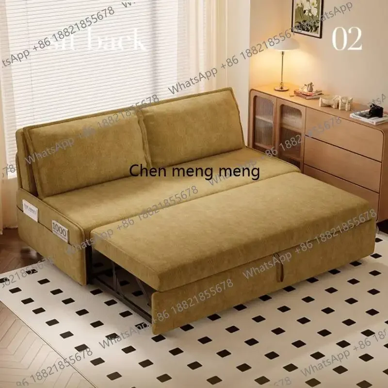 

Hot sales Minimalist sofa bed small apartment sitting sleeping dual living room study integrated Internet celebrity Furniture Ho
