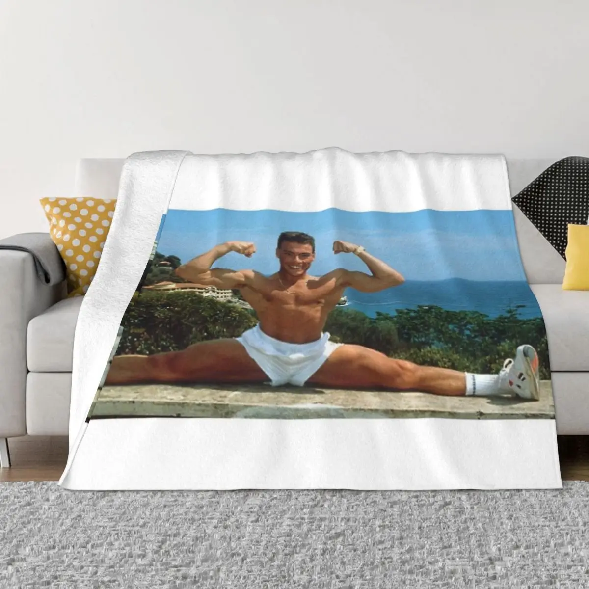 Jean Claude Van Damme Splits Anime Blanket Quilt For Bed Blankets And Throws Throw Blanket