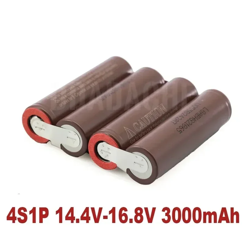 3S/5S 10.8V 12.6V 18V HG2 3000mAh 18650 lithium battery pack 30A screwdriver welding strip customizable battery