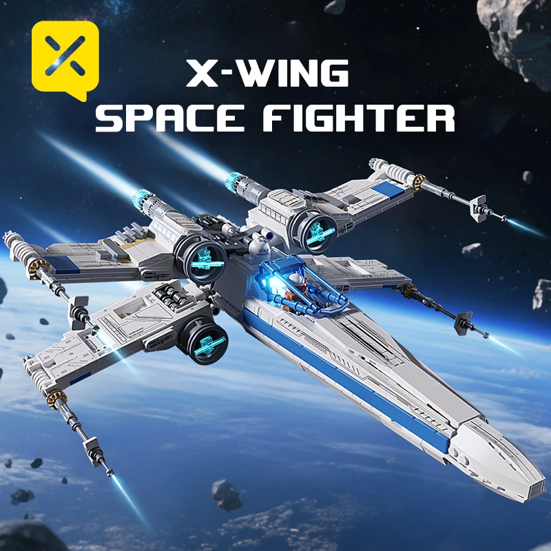 مكعبات بناء محارب الفضاء أجنحة قابلة للتحويل لعبة تجميع إبداعية لجنحة الخيال العلمي للبالغين والأطفال