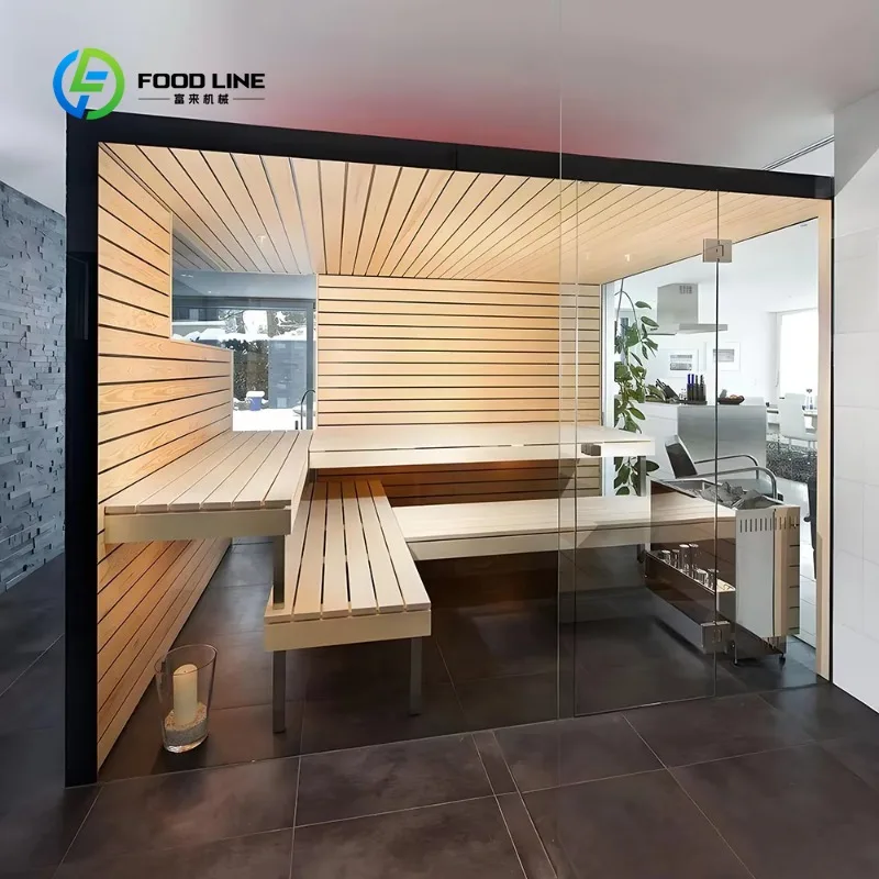 

Customized Traditional Indoor Steam Sauna Room for 2-4 People Infrared Sauna Room With Electric Stove