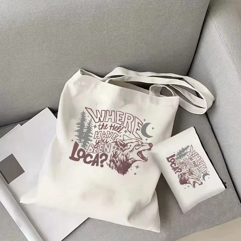 

Холщовая сумка в стиле Лока, винтажная портативная сумка на плечо Bella Where The Hell Have You Been Bella Loca Movie, женская сумка-мессенджер