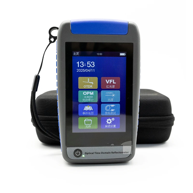 OTDR Active Fiber Live Test 1310/1550nm 22dB 80KM Fiber Reflectometer Otdr Touch Screen OPM VFL Tester