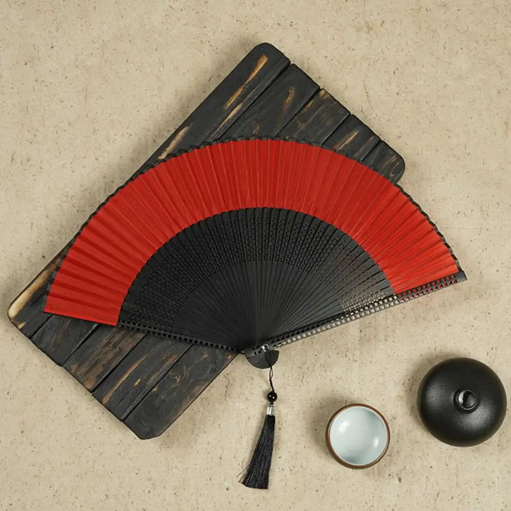 Bamboo Handle Fan Chinese Fan Vintage Dancing Handheld Fan Wedding Party Gifts Chinese Japanese Dance Fans Folding Fans abanico