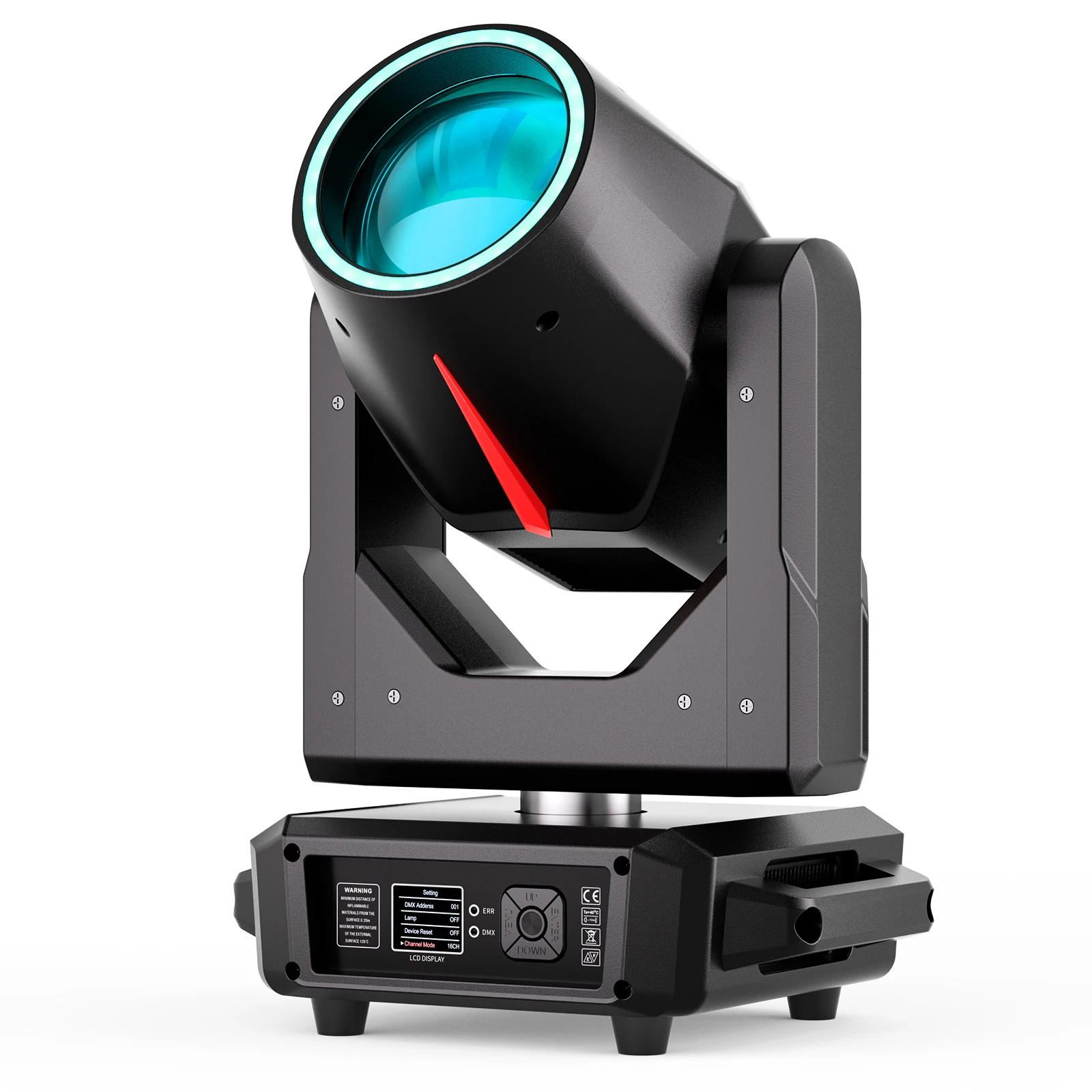 Datewink 295W LED Beam Moving Head Lights With RGB DMX512 Gobo Zoom Stage Lighting For DJ Disco Party Wedding Nightclub Bar