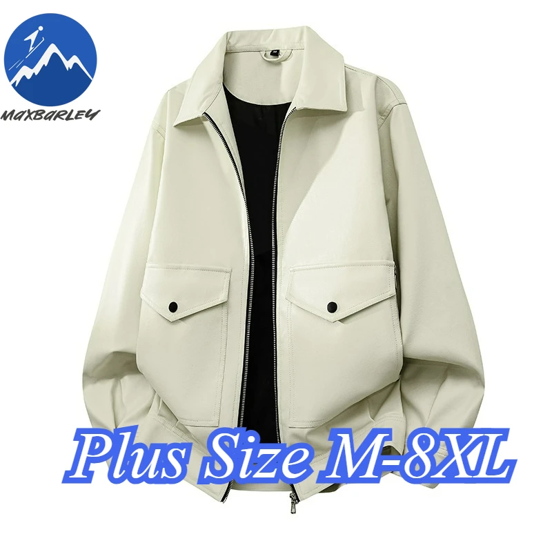 

Свободная мужская кожаная куртка, дышащая уличная ветрозащитная кожаная куртка для верховой езды, весенне-осеннее удобное красивое мужское пальто из искусственной кожи