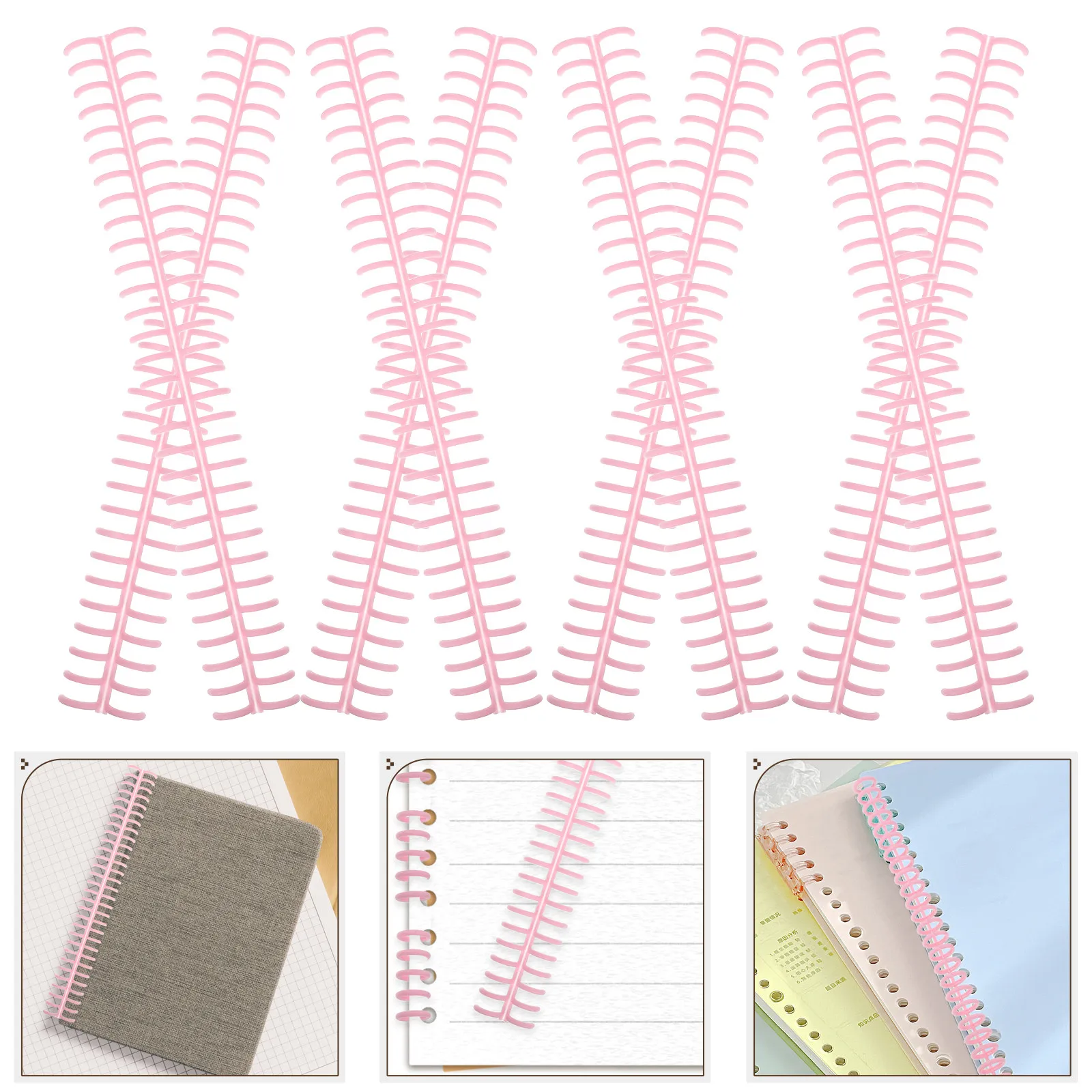 

10Pcs 30-Hole Binding Rings Loose Leaf Plastic Combs Adjustable Spiral Binder Coils Office School Document Organizer Click