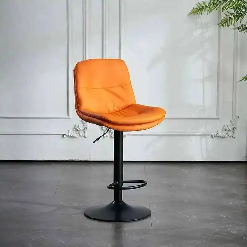 بار فاخر البراز عالية الحديثة مصمم قابل للتعديل المعادن مريحة مكافحة بار البراز المنزل المطبخ Barkruk صالون الأثاث #5