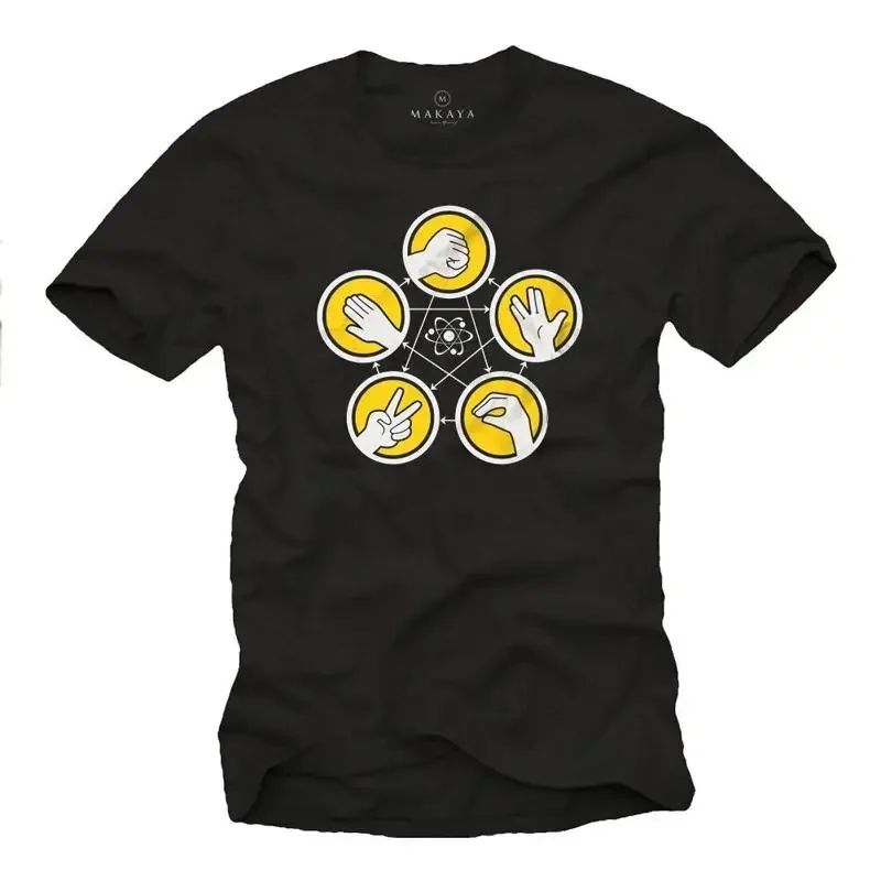 Paper Scheere T-Shirt Boys Men Men Men Black Funny Nerd Gamers Gifts